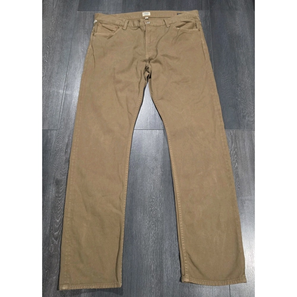 Citizens Of Humanity Bowery Jeans Men 36x34 Wheat Brown Standard Slim Made In US
